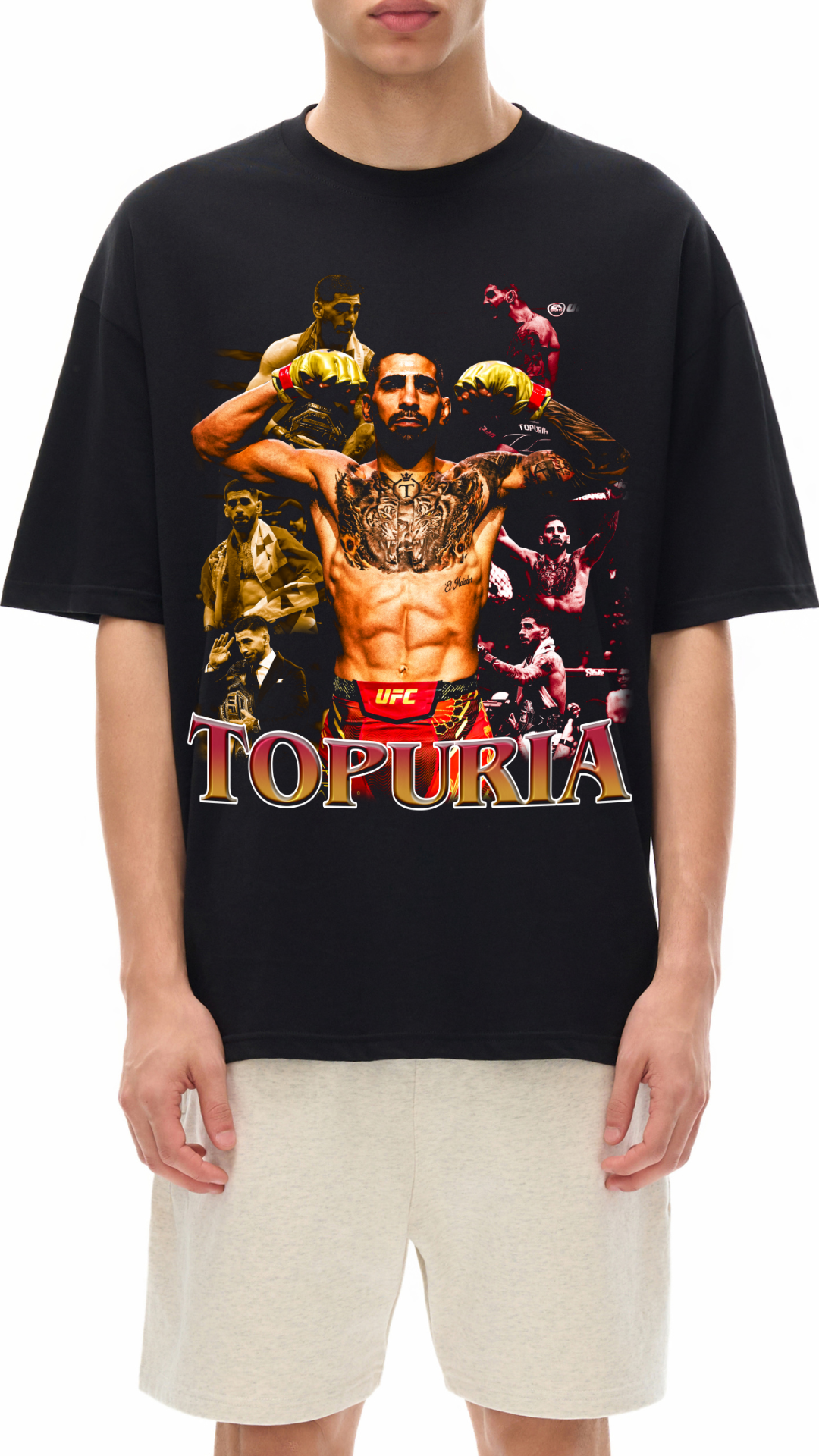 Ilia Topuria Streetwear Loose Drop Shoulder T-Shirt