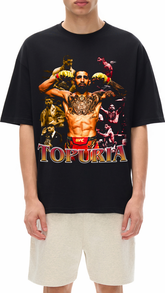 Ilia Topuria Streetwear Loose Drop Shoulder T-Shirt