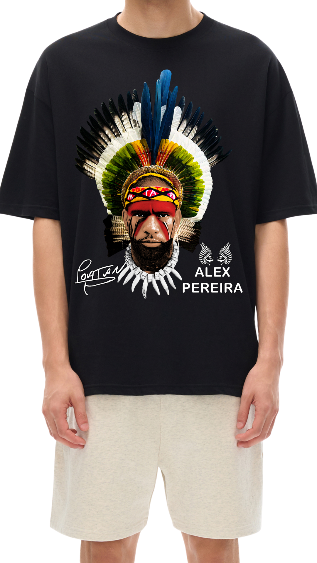 Alex Pereira Streetwear Loose Drop Shoulder T-Shirt