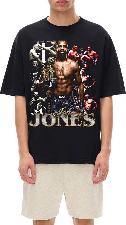 Jon Jones Streetwear Loose Drop Shoulder T-Shirt