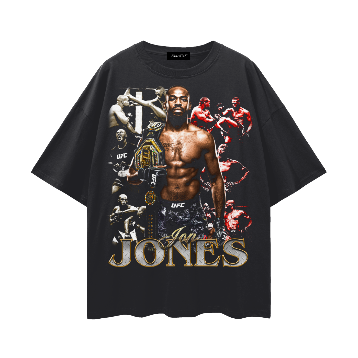 Jon Jones Streetwear Loose Drop Shoulder T-Shirt