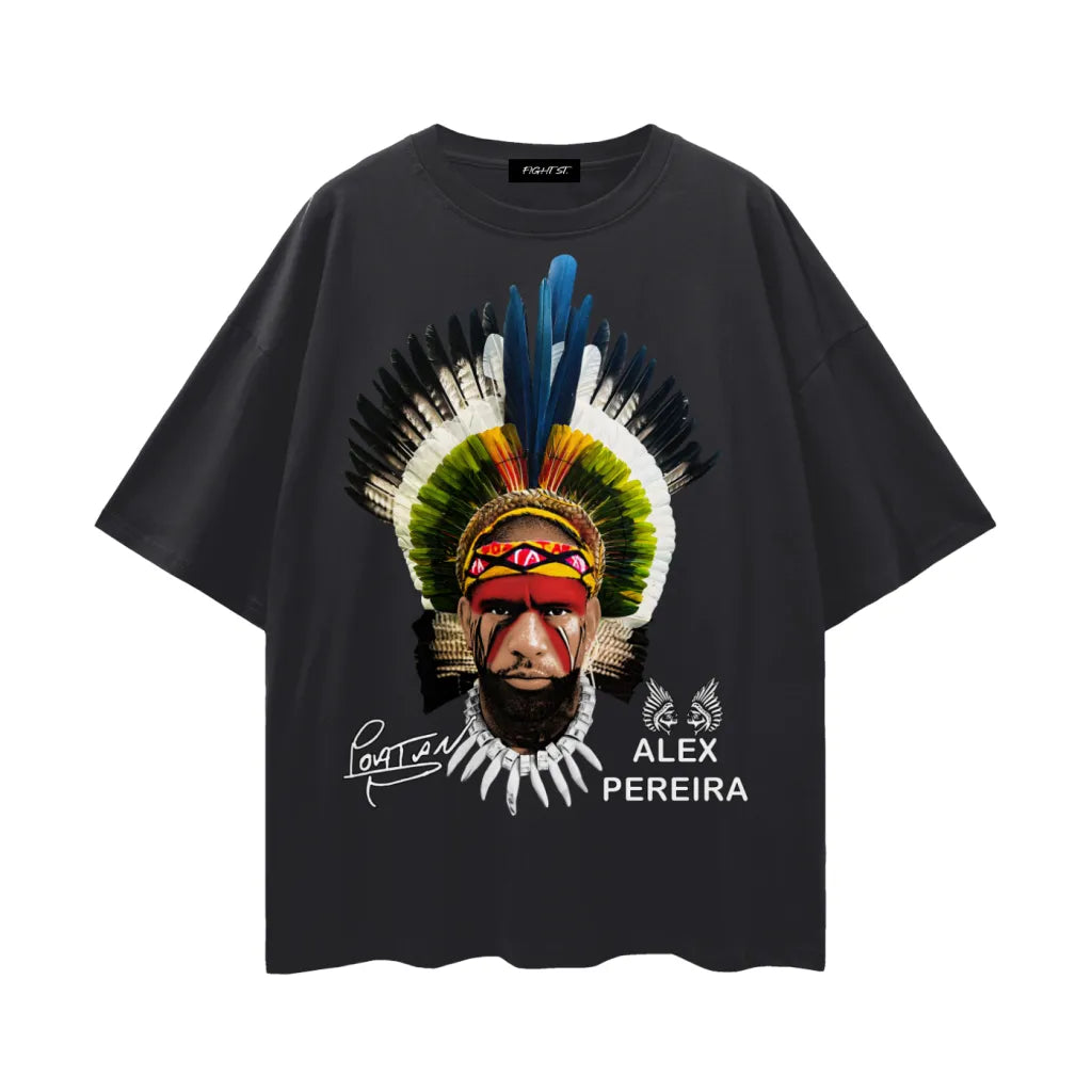 Alex Pereira Streetwear Loose Drop Shoulder T-Shirt