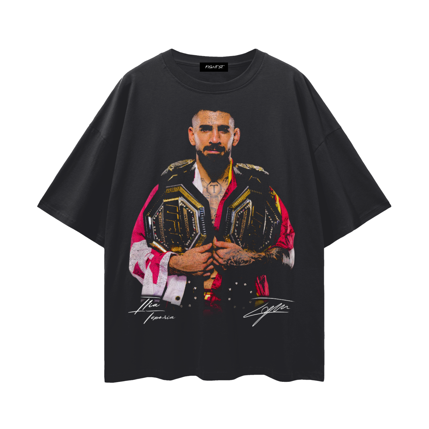 Ilia Topuria Streetwear Loose Drop Shoulder T-Shirt