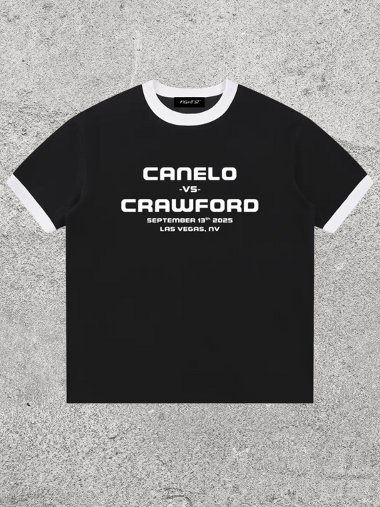 Canelo vs Crawford Edge Ribbed Crewneck T-Shirt