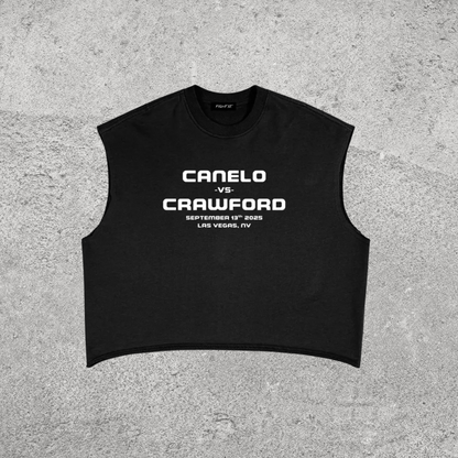 Canelo vs Crawford French Terry Boxy Tank Top